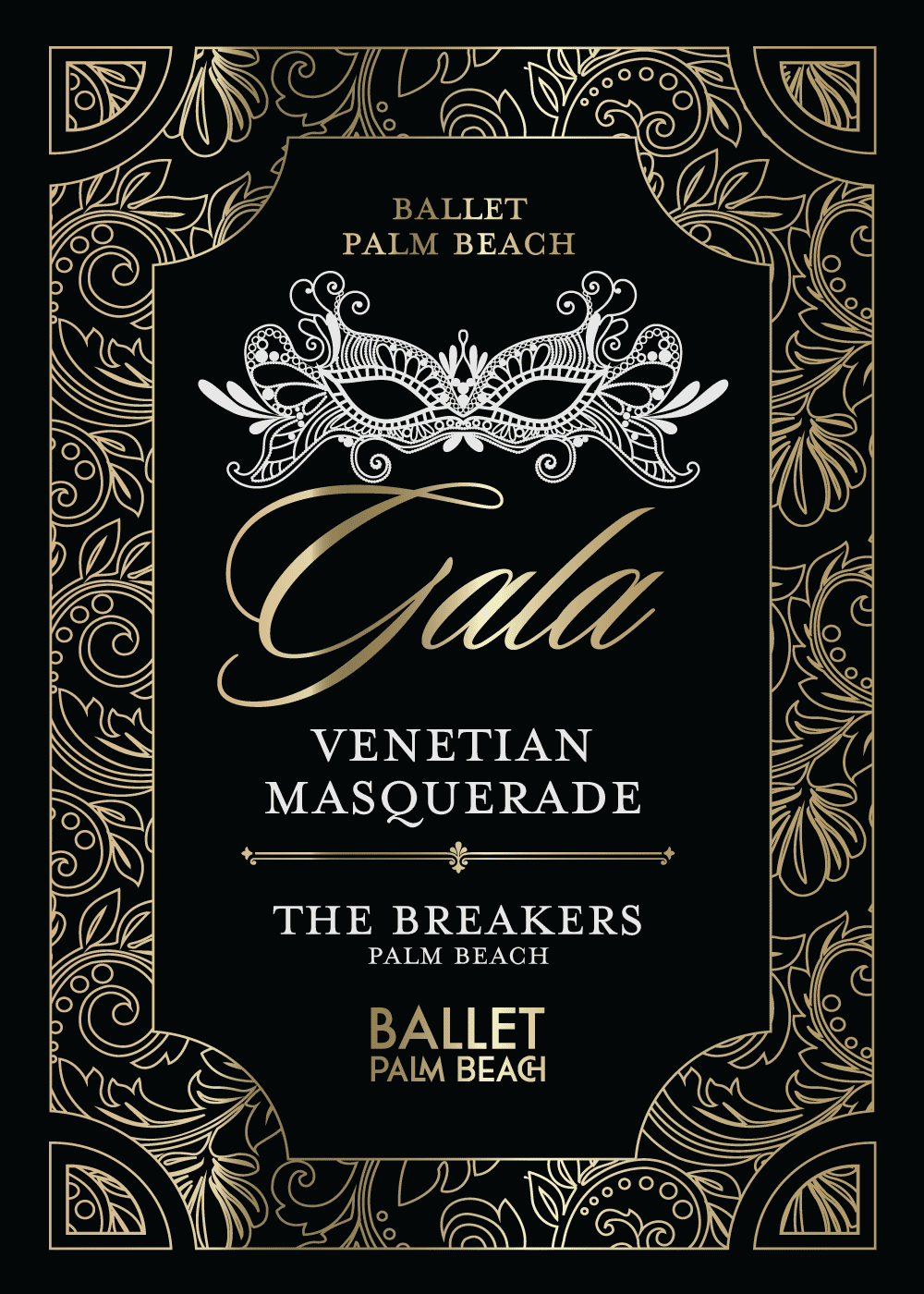 Ballet Palm Beach Gala 2024 Invitation by Phase 9